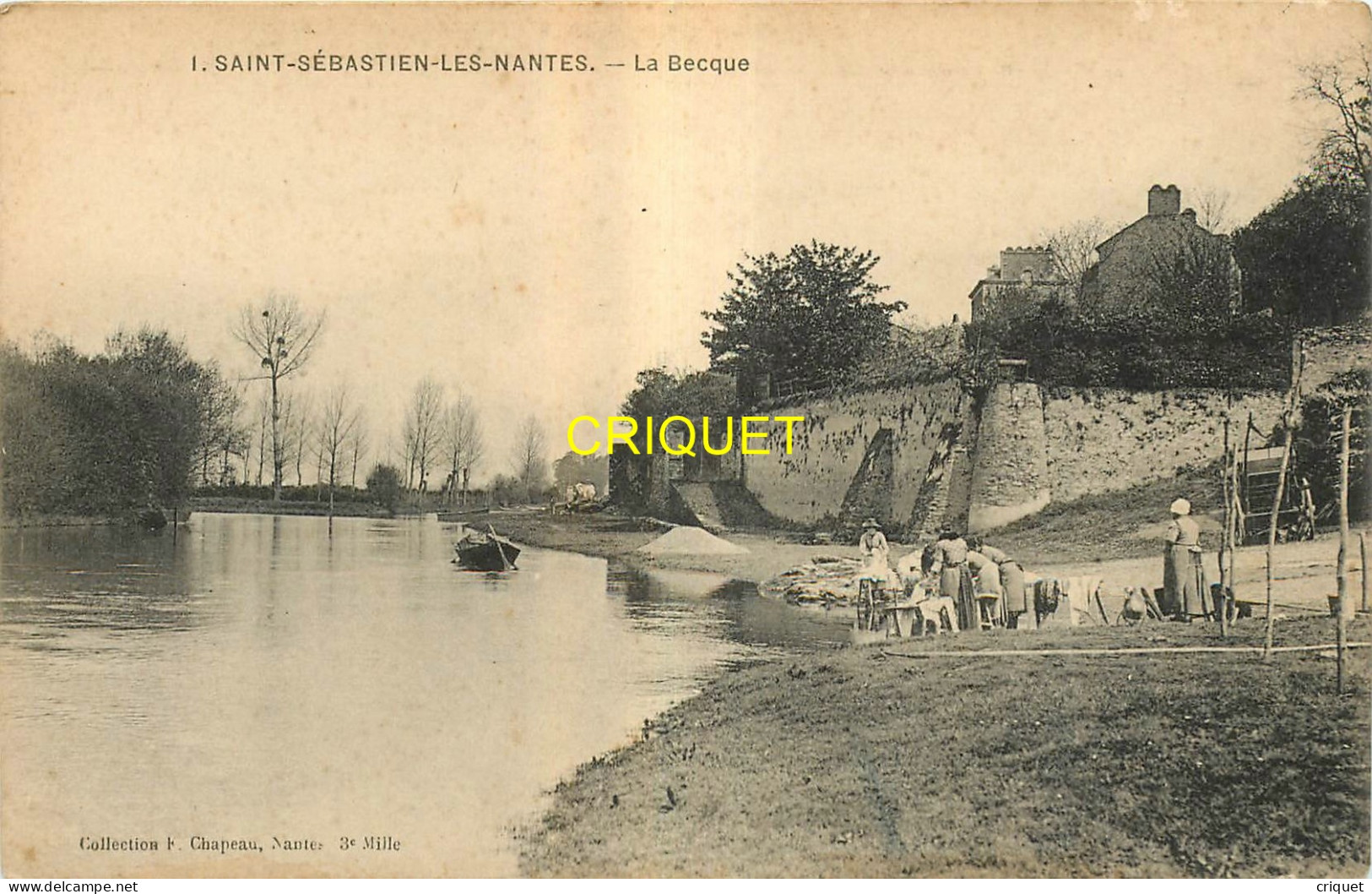 44 St Sébastien Sur Loire, La Becque, Groupe De Laveuses, Lavandières - Saint-Sébastien-sur-Loire