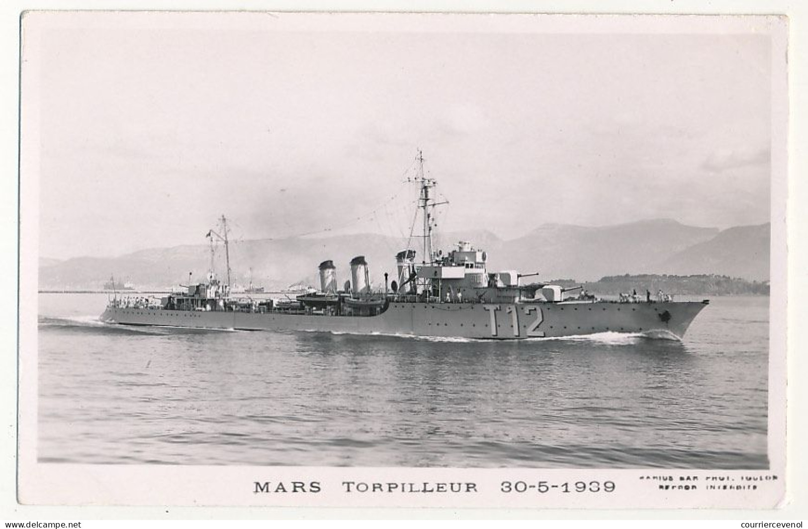 CPM - "MARS" Torpilleur 30/5/1939 - Guerre