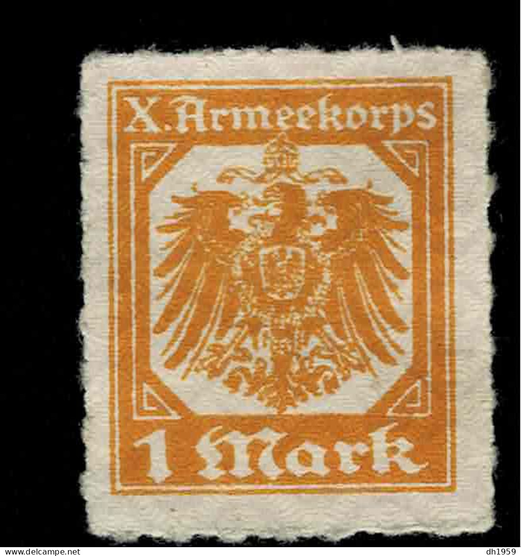 1917 HAMELN DEUTSCHES REICH X ARMEEKORPS 1 MARK SCHECKMARKE WAR PRISON CAMP PRISONIER GUERRE NOTGELD BILLETS BILLET - Sonstige & Ohne Zuordnung