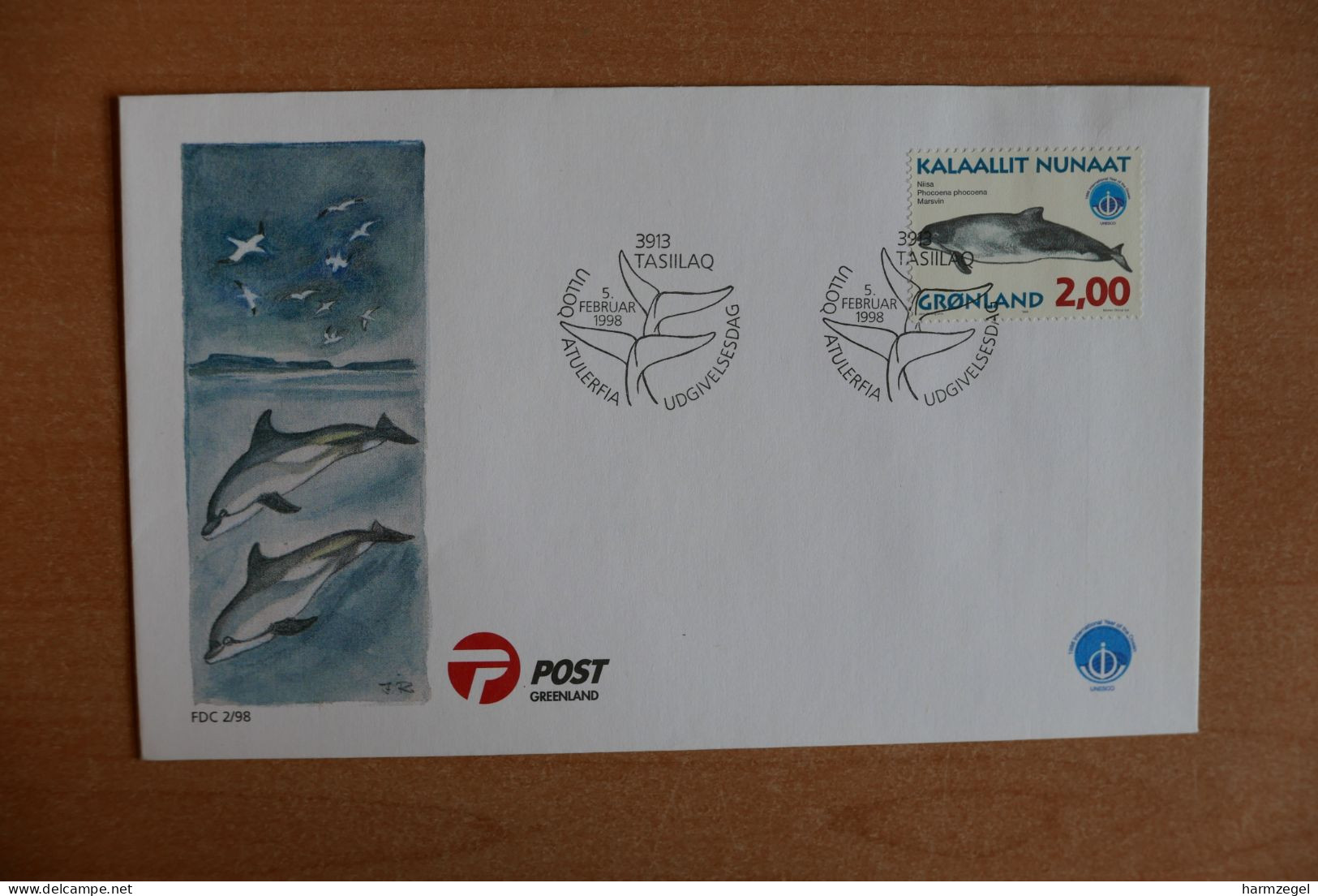 Fdc, Polar, Greenland, Whale - Fauna Artica