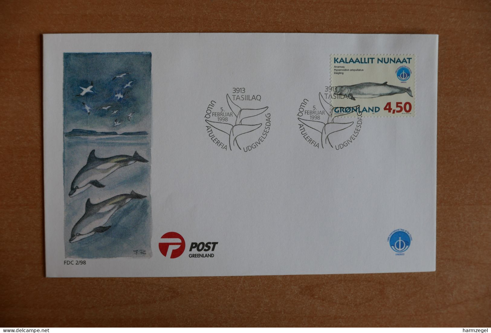 Fdc, Polar, Greenland, Whale - Arctic Tierwelt