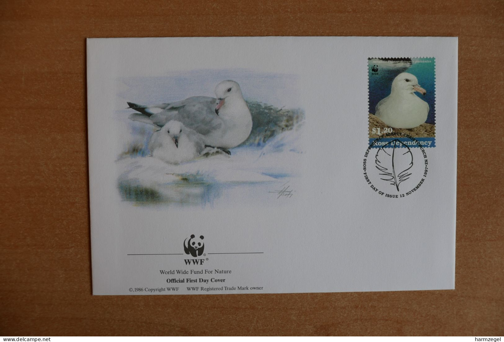 Fdc, Polar, Antarctic Birds, Feather, WWF - Antarktischen Tierwelt