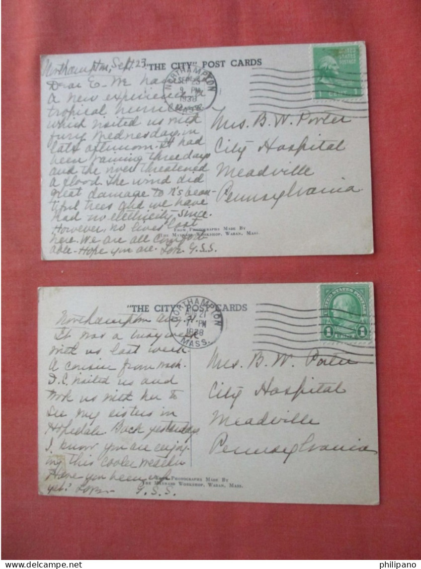 Lot Of 2 Cards----- Smith College.    Scotch Tape On Corners.    Northampton Massachusetts > Northampton      ref 5977 - Northampton