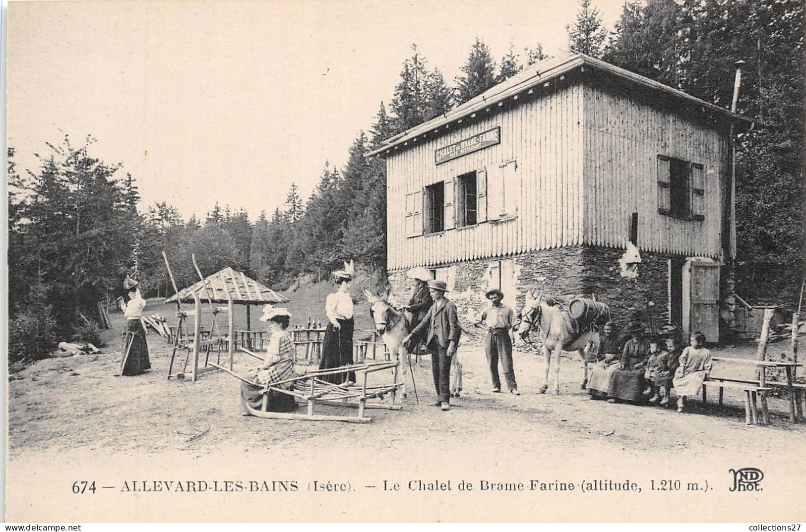 38-ALLEVARD-LES-BAINS- LE CHALET DE BRAME-FARINE - Allevard