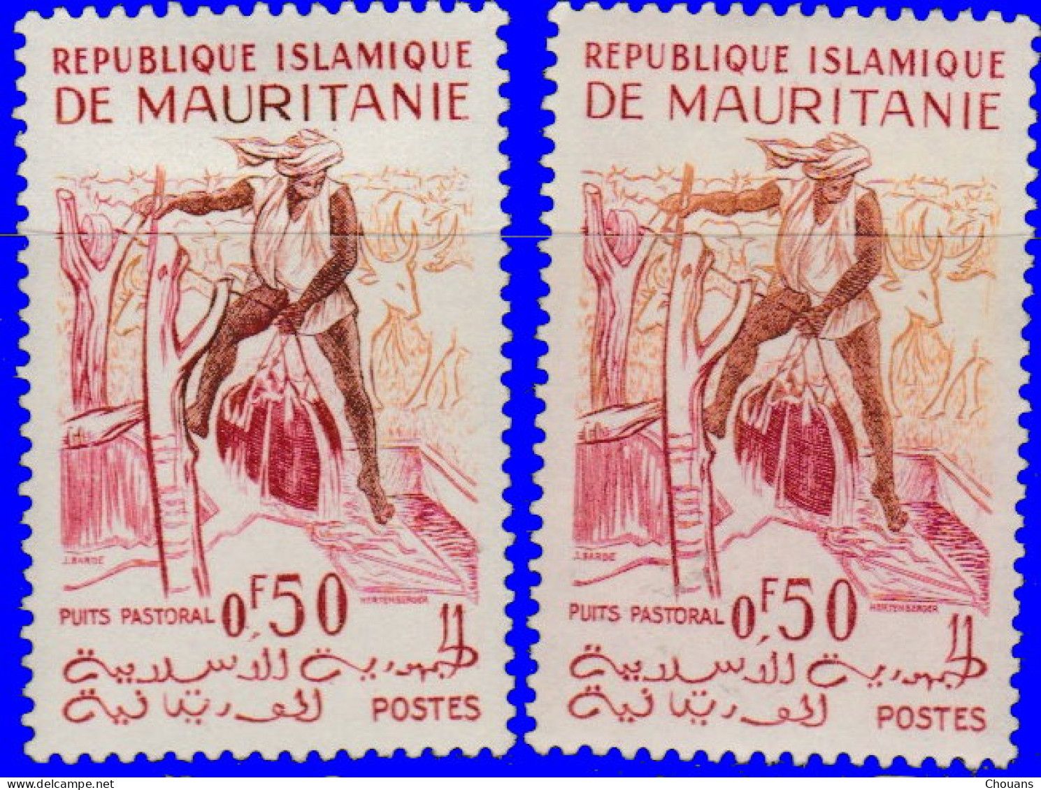 Mauritanie 1960 ~ YT 140*x2+141* - Activités Et Animaux - Mauritanie (1960-...)