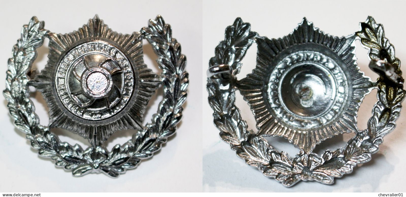 Insigne-Pompiers-GB_British Fire Services Association Cap Badge 1960's_21-01 - Pompieri