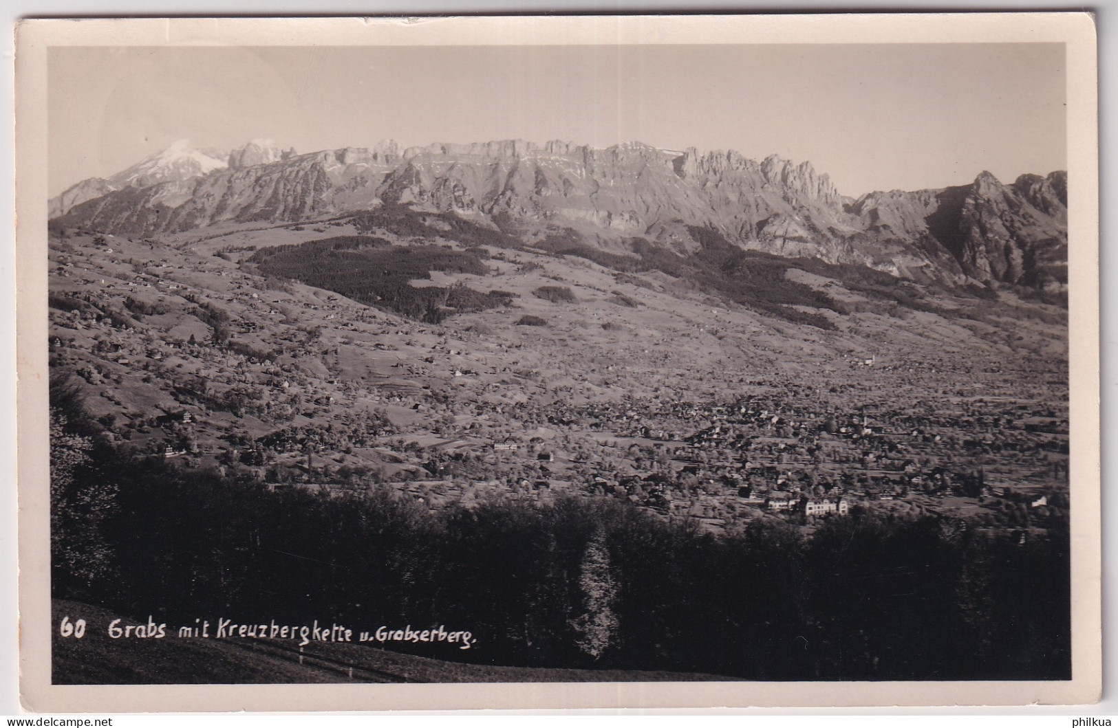 Grabs Mit Kreuzbergkette Und Grabserberg - Photo K. Buchmann Buchs - Buchs