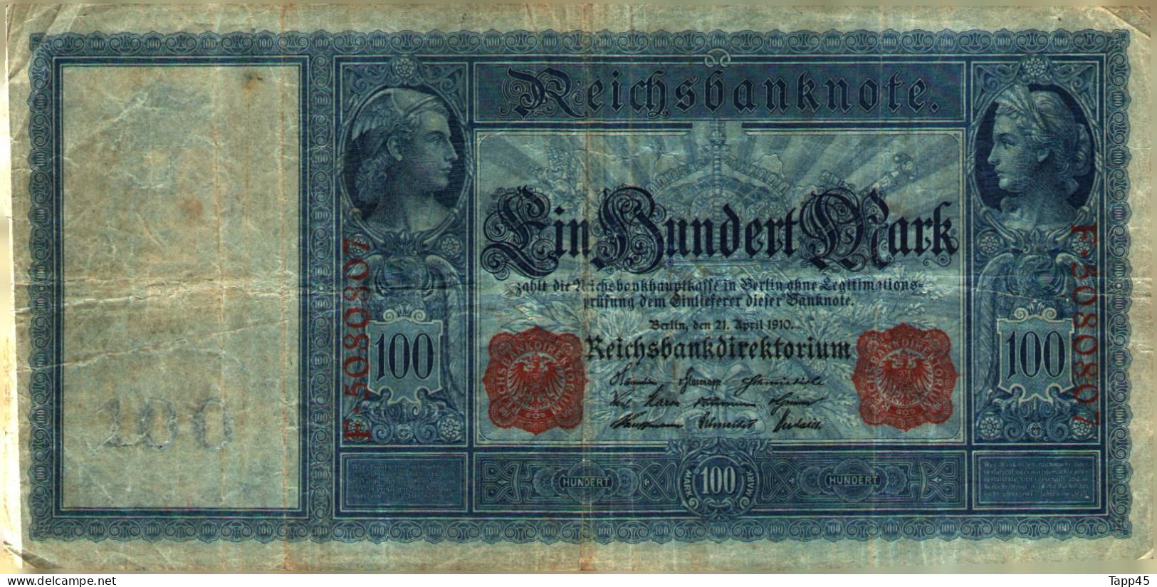 Billet   >   Allemagne  >  100 Mark  > C 04 - 100 Mark