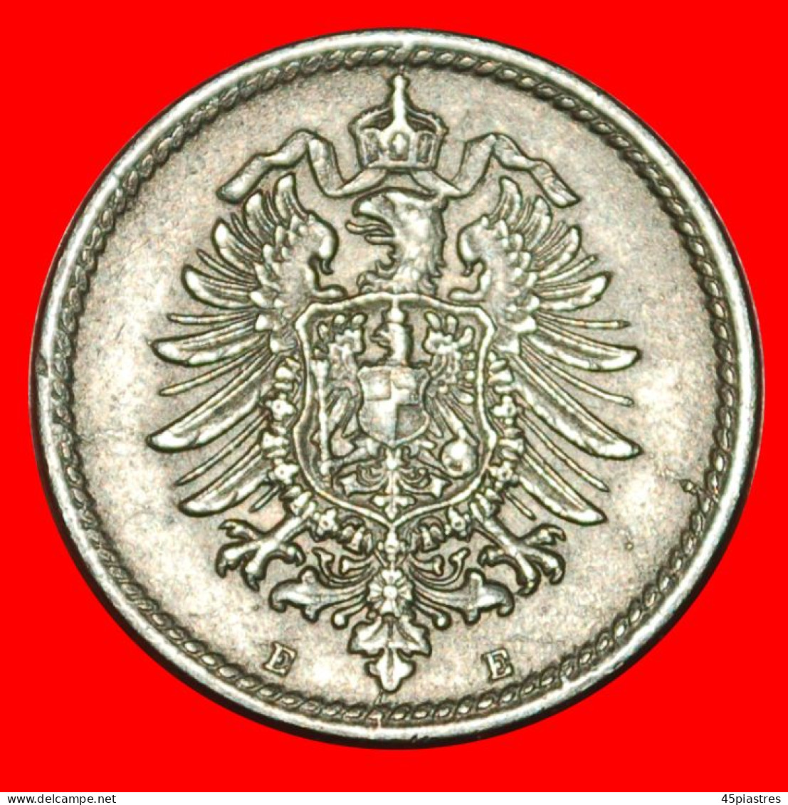 * EAGLE (1874-1889): GERMANY  5 PFENNIG 1875E RARE! WILLIAM I (1871-1888) · LOW START! · NO RESERVE!!! - 5 Pfennig