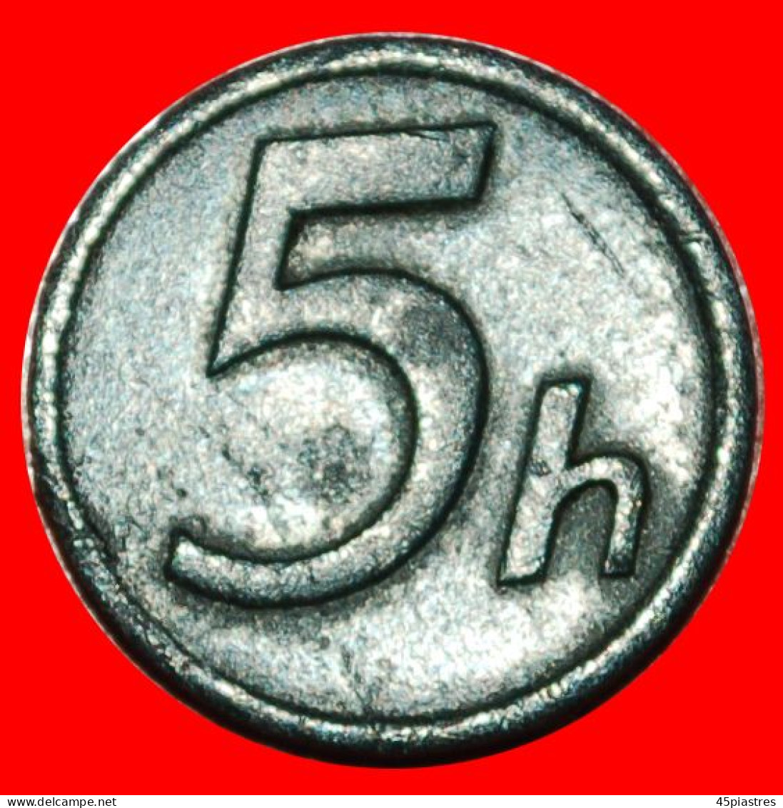* RARITY: SLOVAKIA  5 HELLER 1942 WAR TIME (1939-1945)! · LOW START! · NO RESERVE!!! - Other & Unclassified