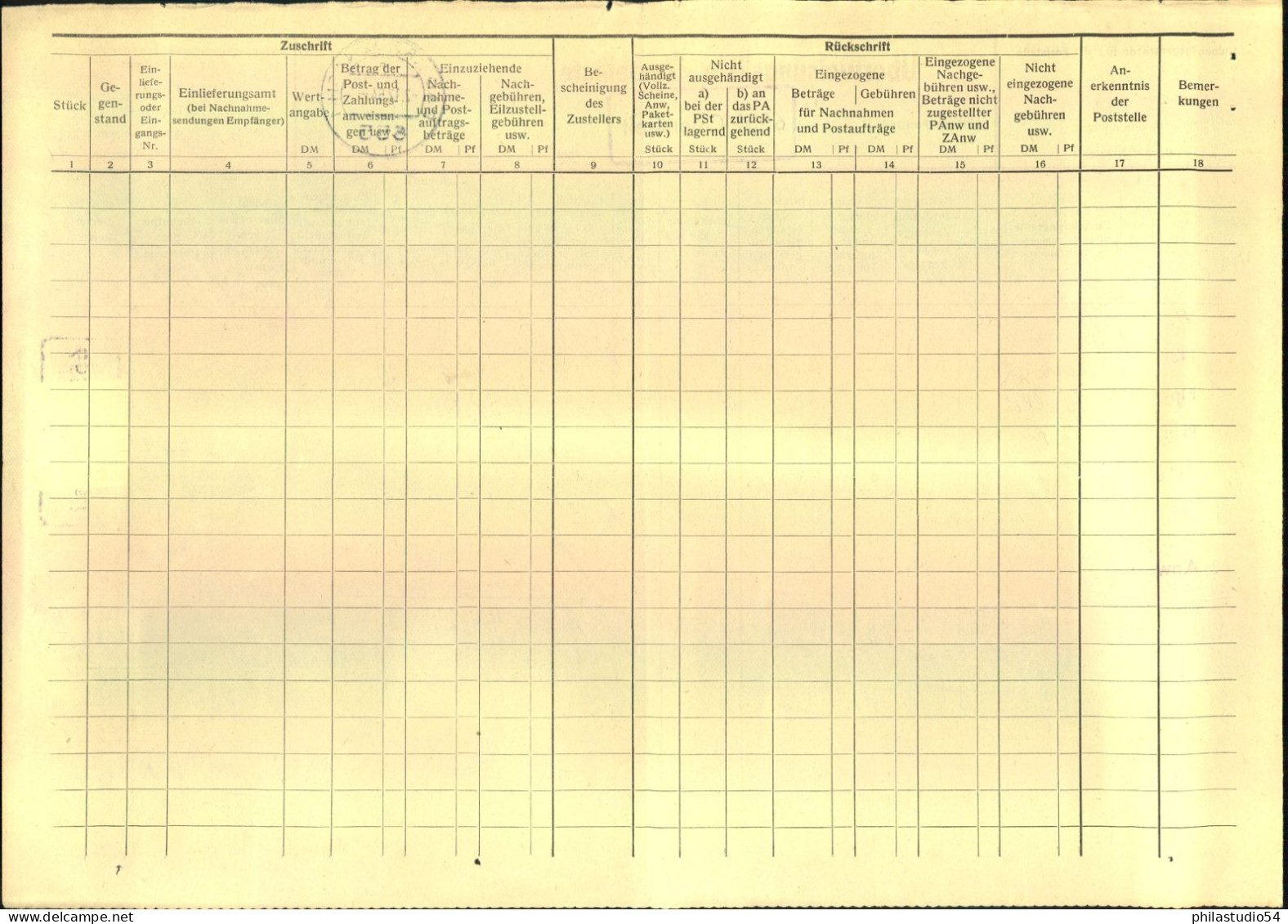 1964, 30 Pf. "Berühmte Deutsche" Als EF Auf Kompletter Überweisungsliste Von BAD KREUZNACH - Other & Unclassified