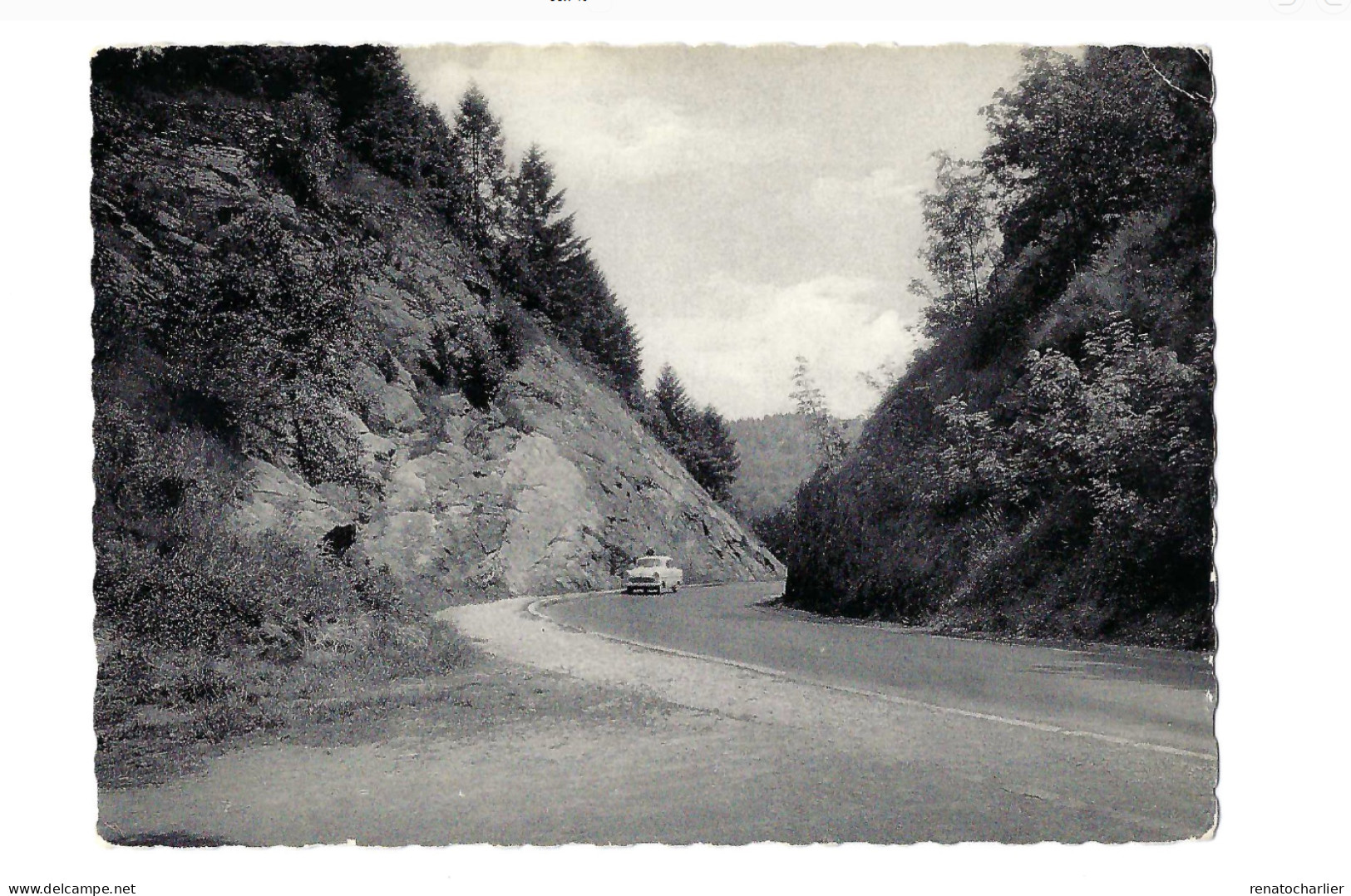 Entrée De La Ville Par La Tranchée Du Chalet.Expédié à Etterbeek.Oldtimer. - La-Roche-en-Ardenne