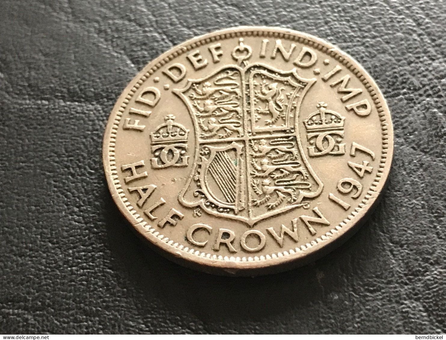Münze Münzen Umlaufmünze Großbritannien Half Crown 1947 - K. 1/2 Crown