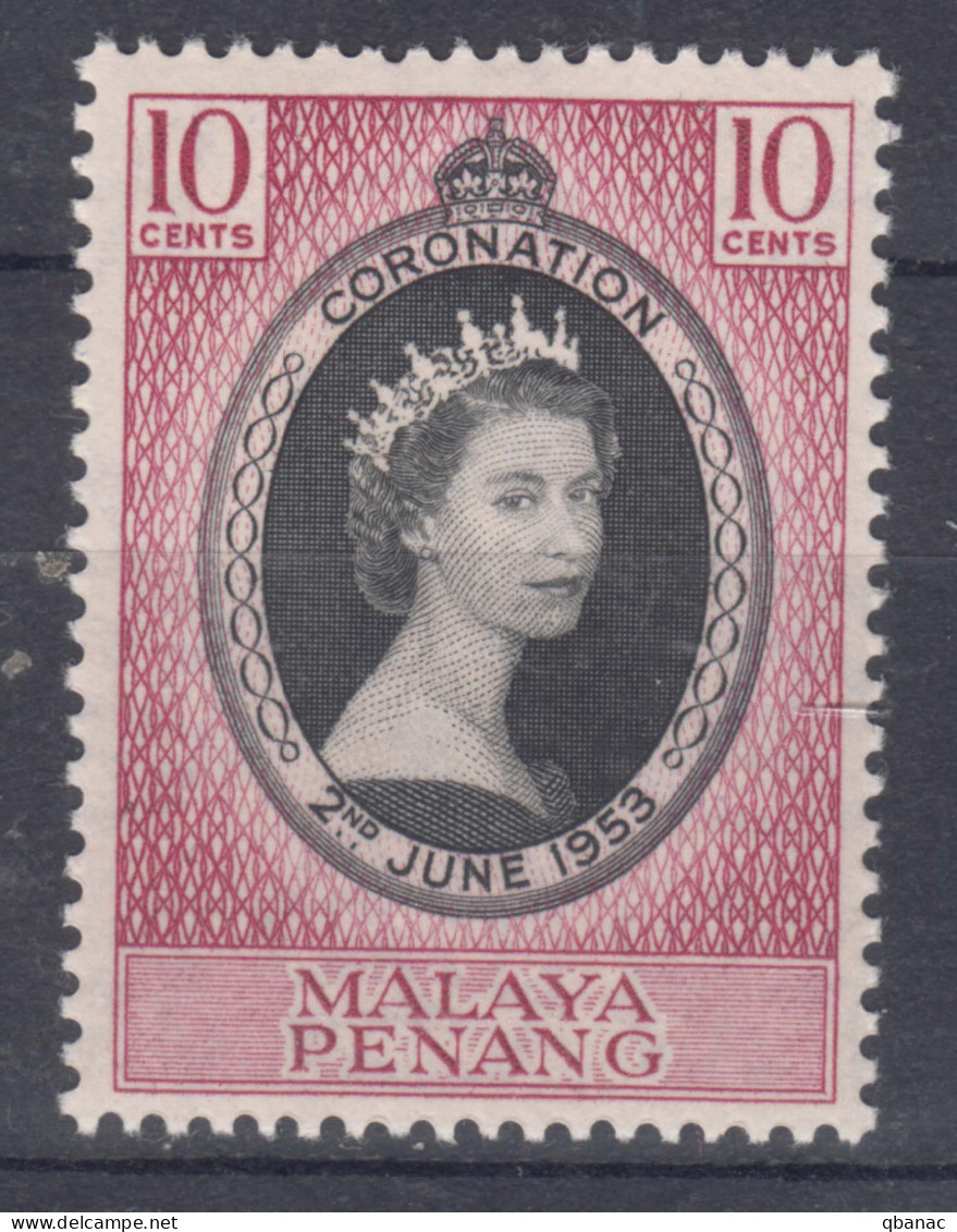 Malaya Penang 1953 Mi#27 Mint Hinged - Penang