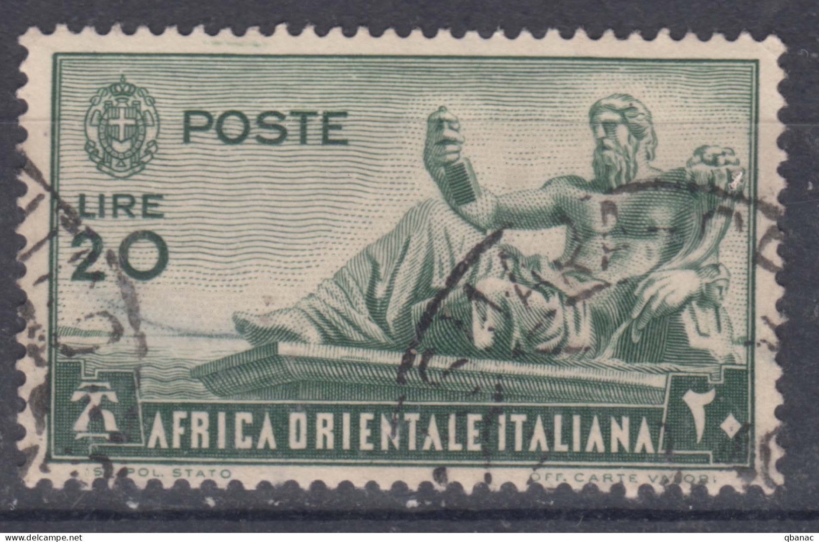 Italy Colonies East Africa 1938 Sassone#20 Used - Afrique Orientale Italienne