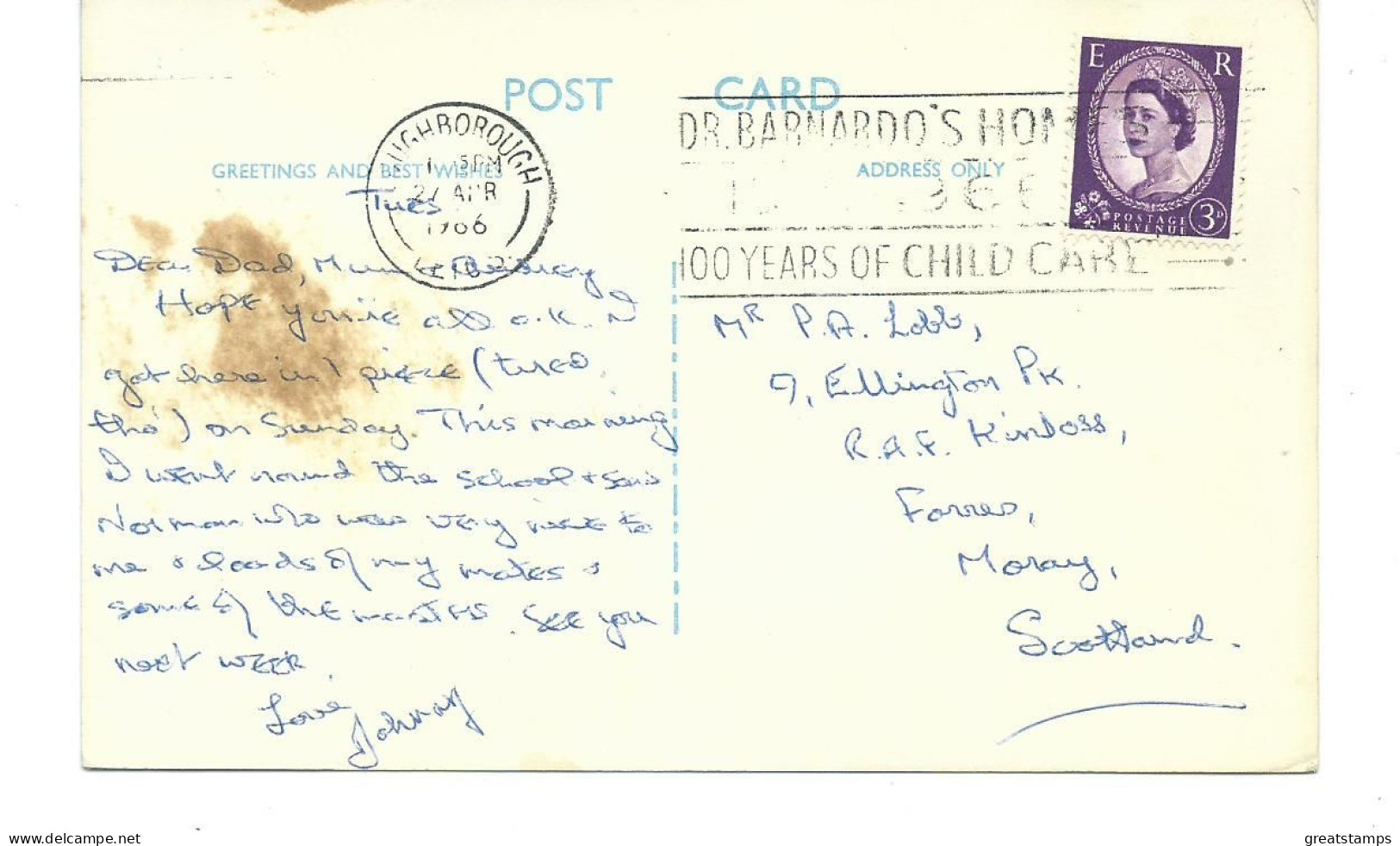 Leicestershire Postcard Loughborough  Leicester Multiview Posted 1966 Slogan Postmark - Altri & Non Classificati