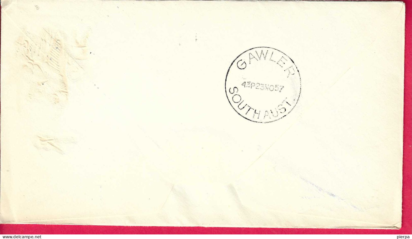 AUSTRALIA - 40° ANNIVERSARY OF FIRST AIR MAIL WITHIN SOUTH AUSTRALIA*23.11.57* ON OFFICIAL COVER - Covers & Documents