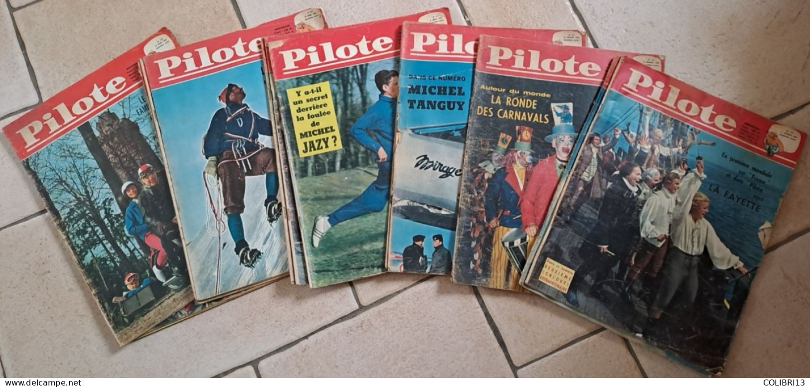Journal PILOTE équivalent Relié N°10 N°119 à 132 1962 , Tanguy & Laverdure, ASTERIX, Jeff ARNOLD Bob Morane Roman - Wholesale, Bulk Lots