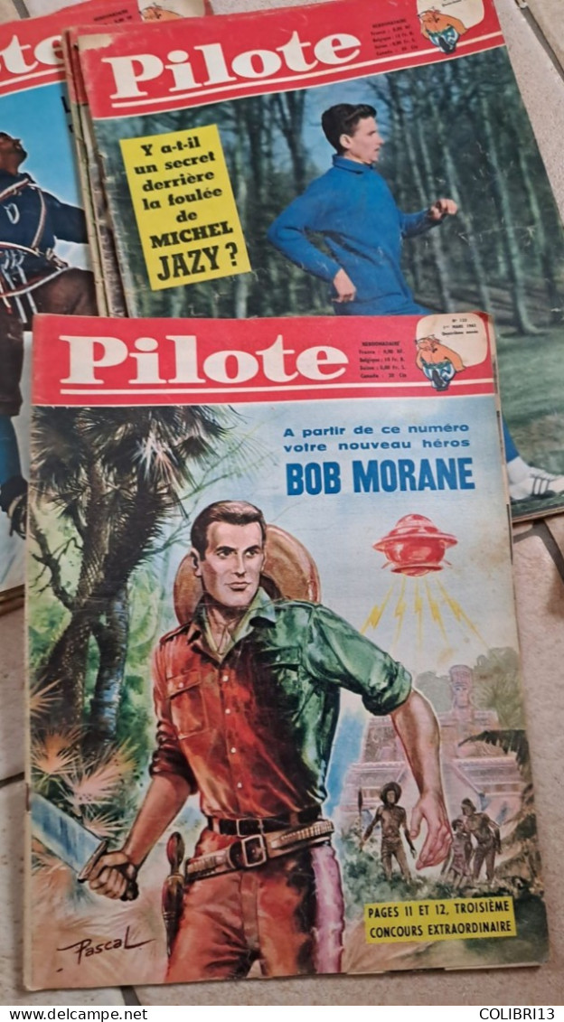 Journal PILOTE équivalent Relié N°10 N°119 à 132 1962 , Tanguy & Laverdure, ASTERIX, Jeff ARNOLD Bob Morane Roman - Wholesale, Bulk Lots