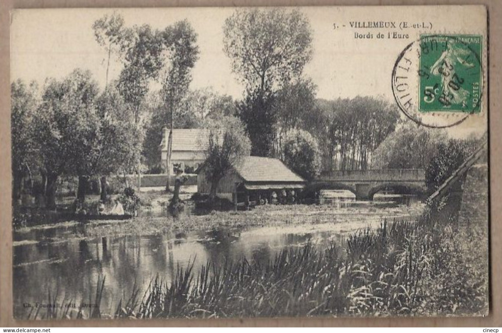 CPA 27 - VILLEMEUX - Bords De L'Eure - TB PLAN Cours D'eau - Lavoir ? - Villemeux-sur-Eure