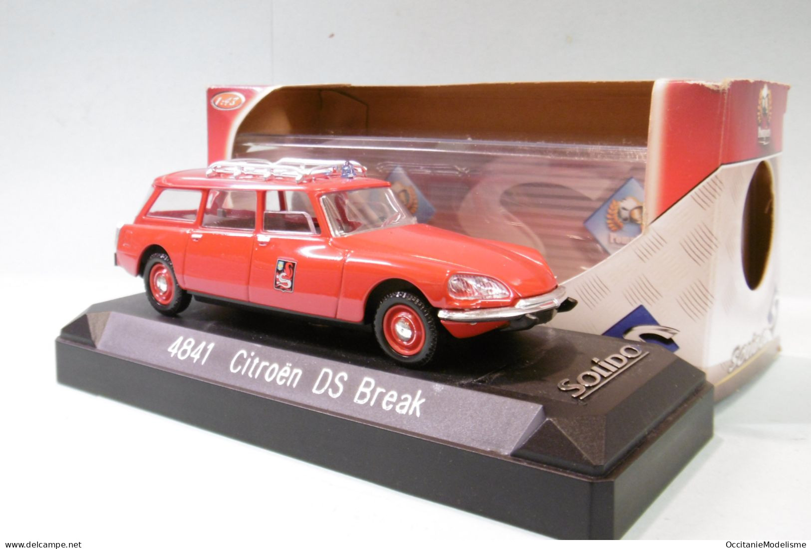 Solido - CITROEN DS BREAK Pompiers Réf. 4841 BO 1/43 - Solido