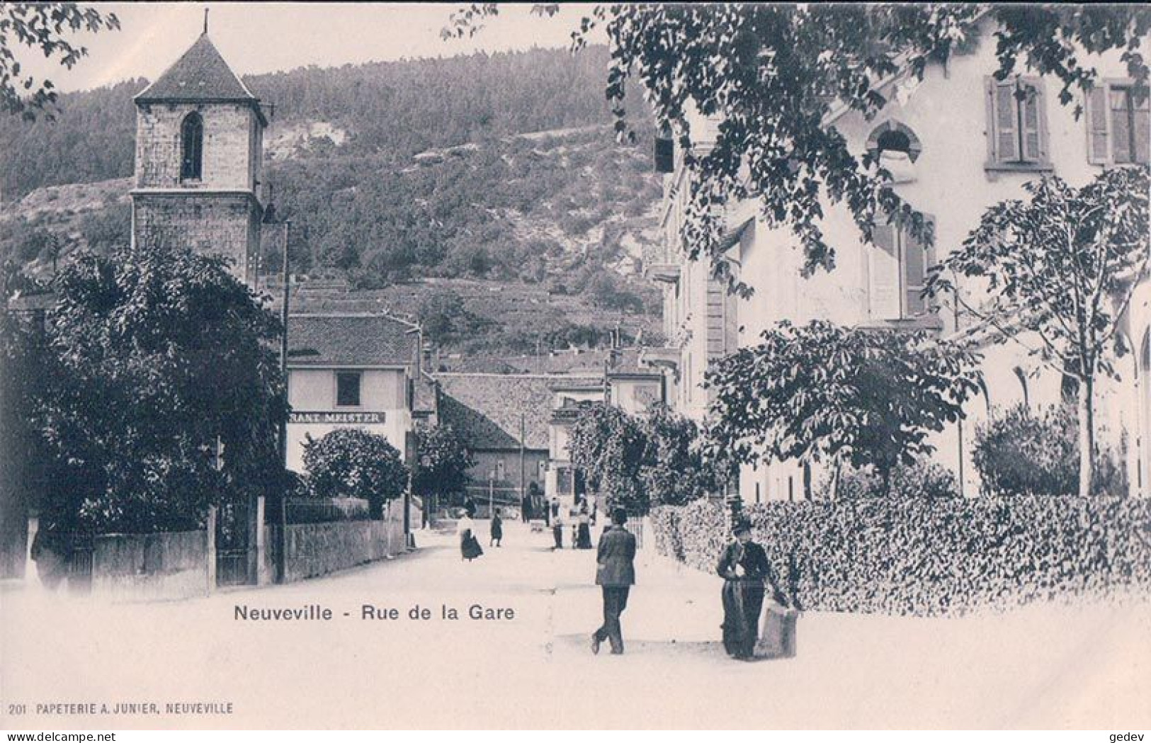 La Neuveville BE, Rue De La Gare, Restaurant Meister (201) - La Neuveville