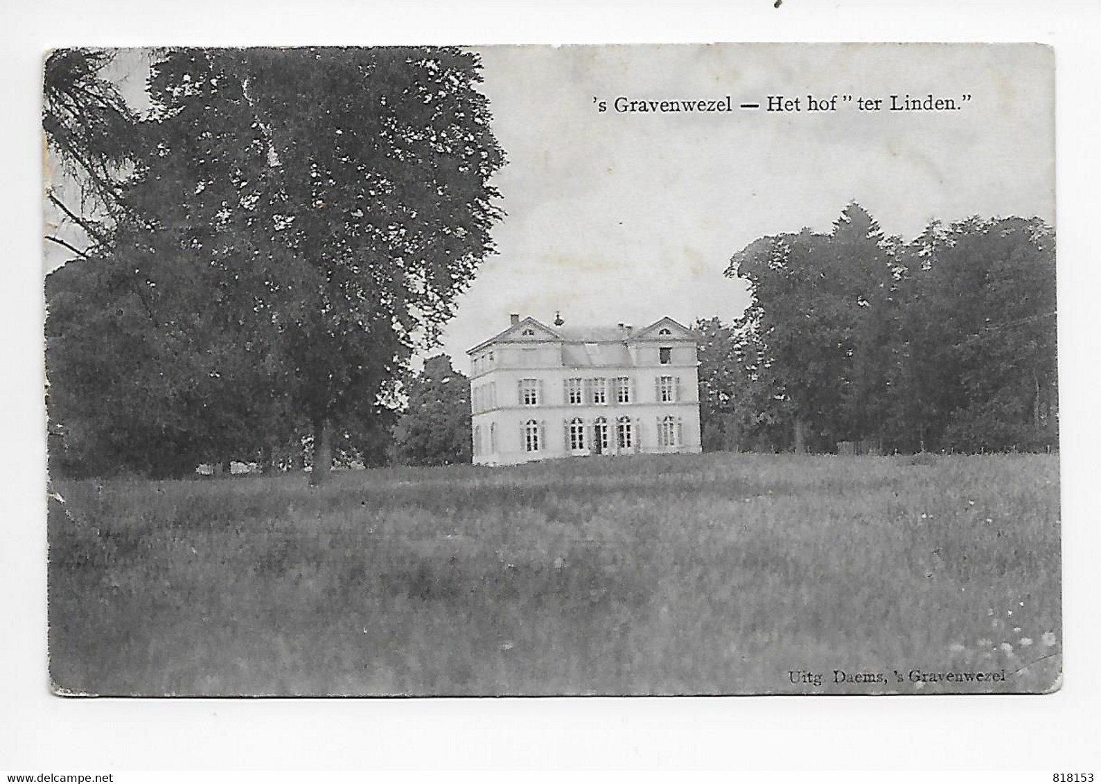 's Gravenwezel  - Het Hof " Ter Linden " 1911 - Schilde