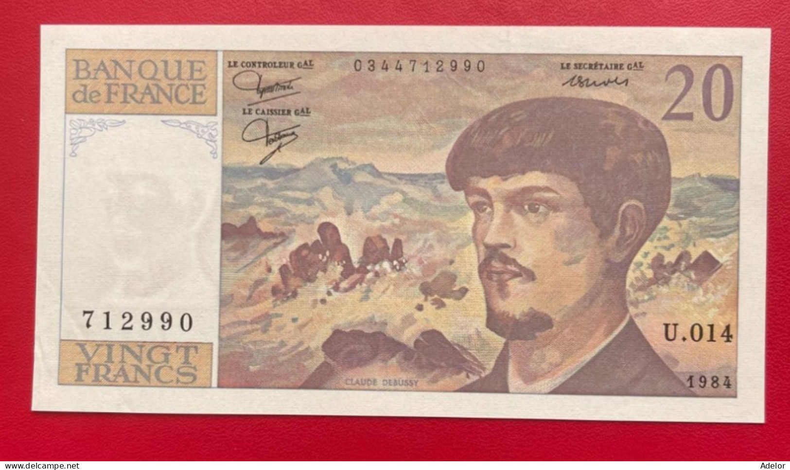 Beau Billet De 20 Francs Debussy Type 1980. 1984. SUP/SPL - 20 F 1980-1997 ''Debussy''