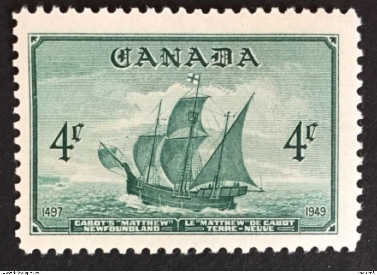 1949 - Canada - Entry Of New Found Land Into Confederation  - New - Ungebraucht