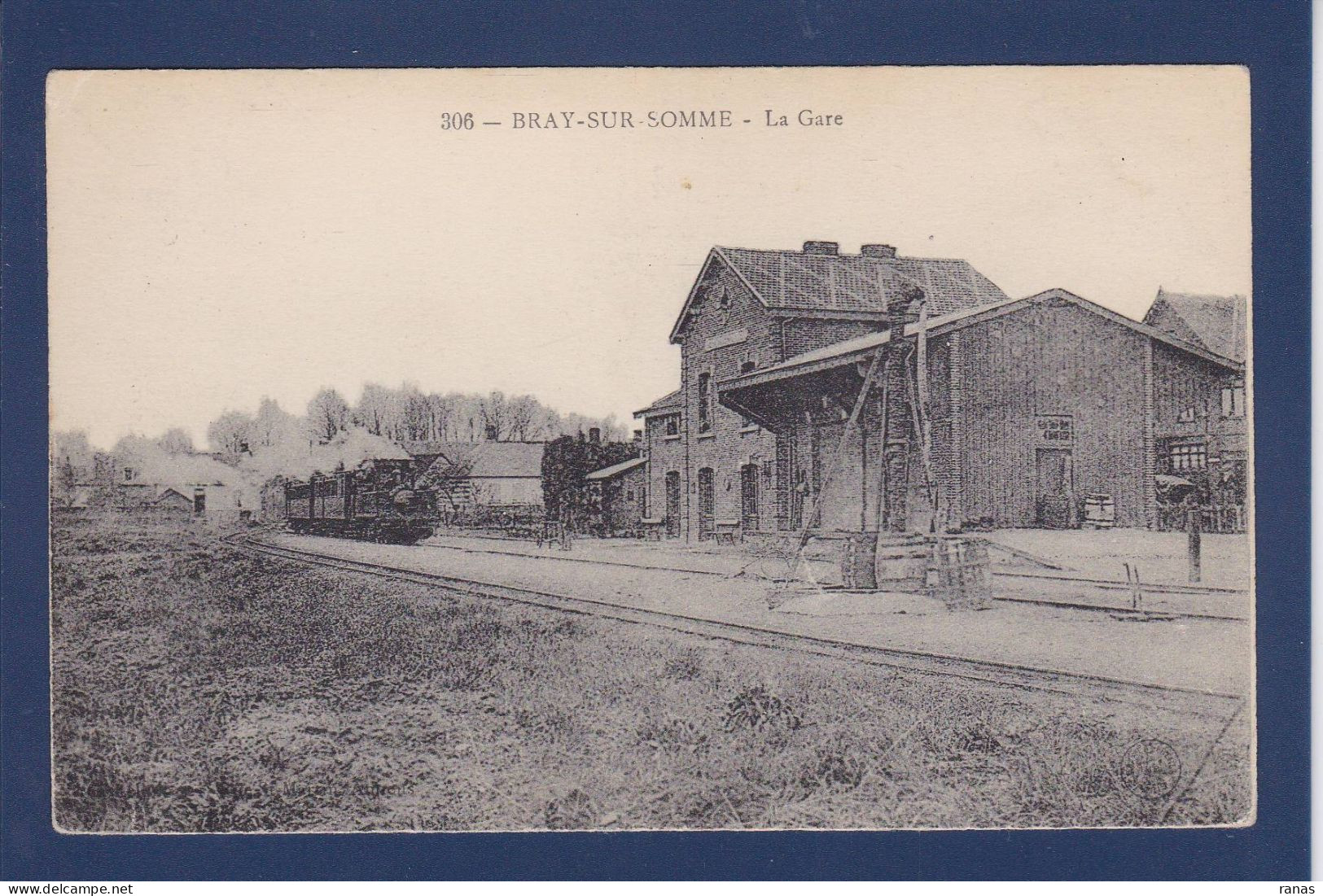 CPA [80] Somme > Bray Sur Somme Gare Station Chemin De Fer - Bray Sur Somme