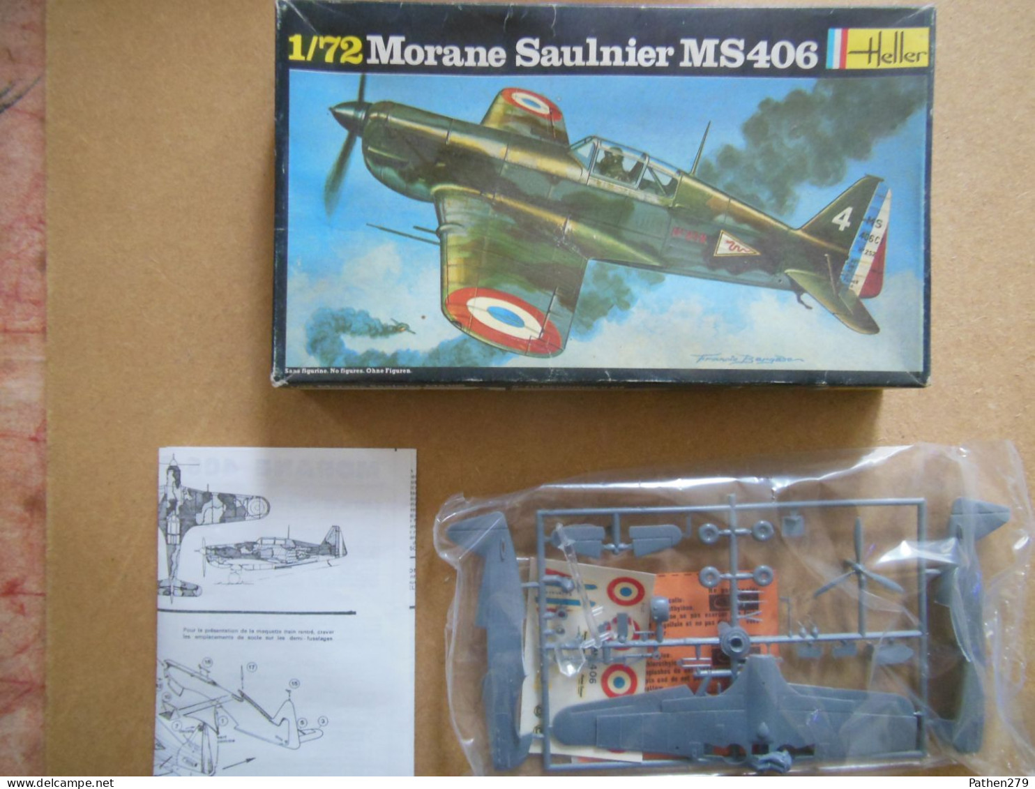 Maquette De Morane-Saulnier MS-406 Au 1/72 - Fabricant Heller - Complet - Vliegtuigen