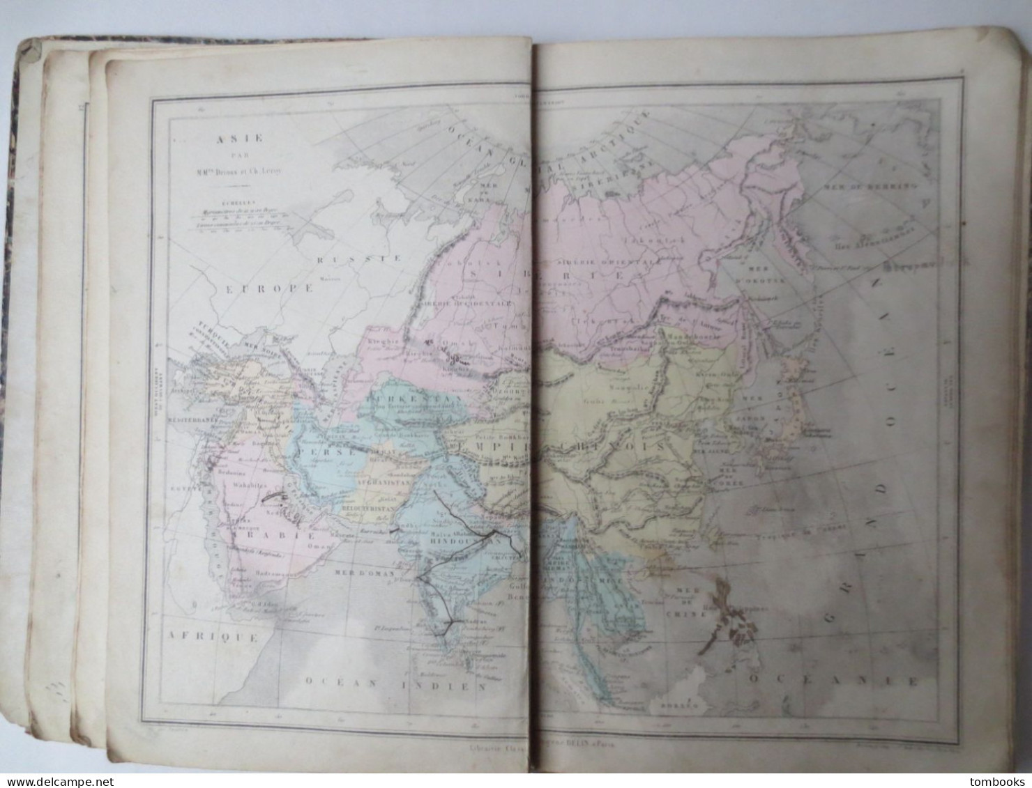 Petit Atlas - M.M Drioux Et CH . Leroy Contenant Onze Cartes Coloriées - 1897 - - Cartes/Atlas