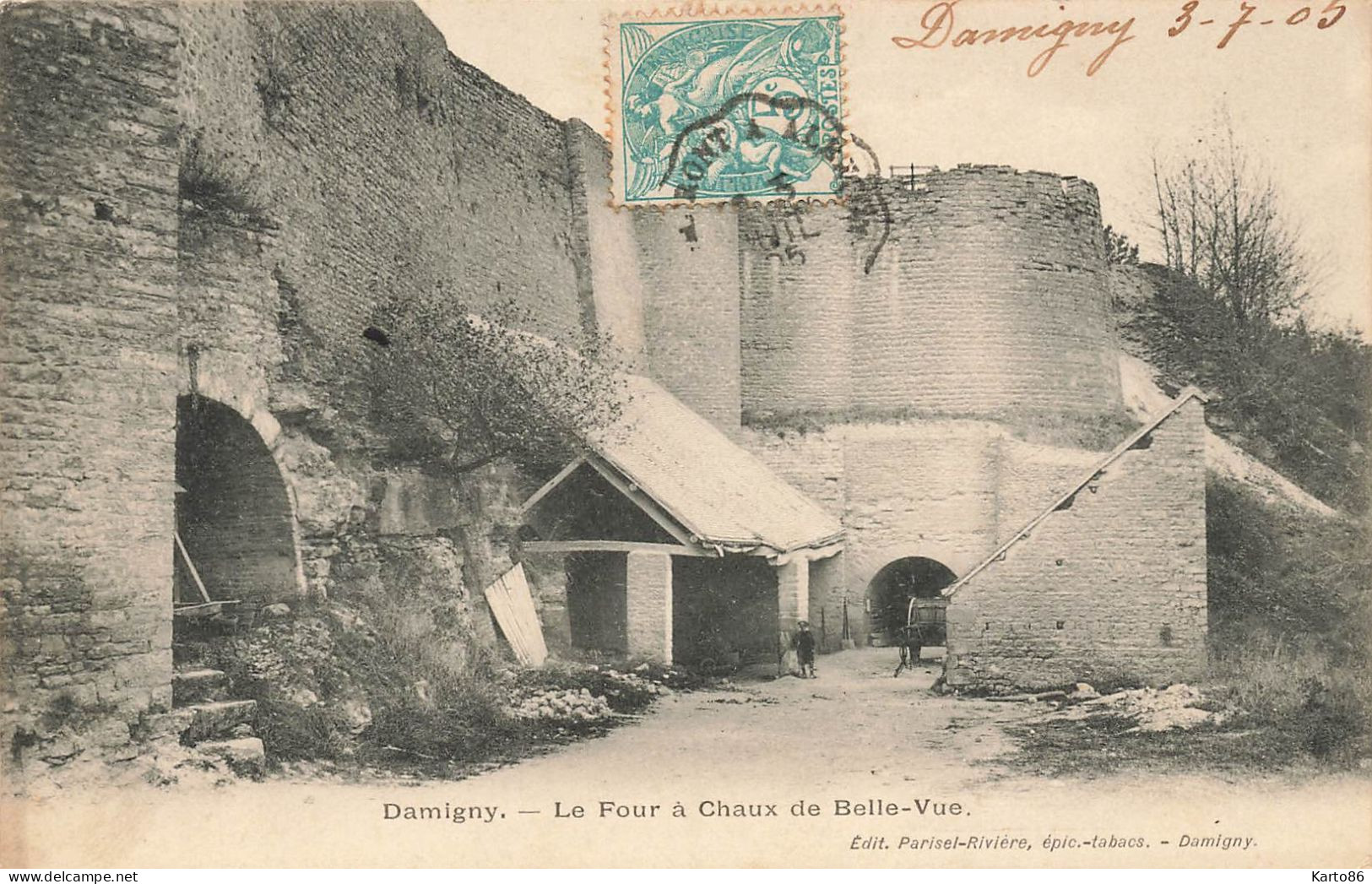 Damigny * 1905 * Le Four à Chaux De Belle Vue * Villageois - Damigny