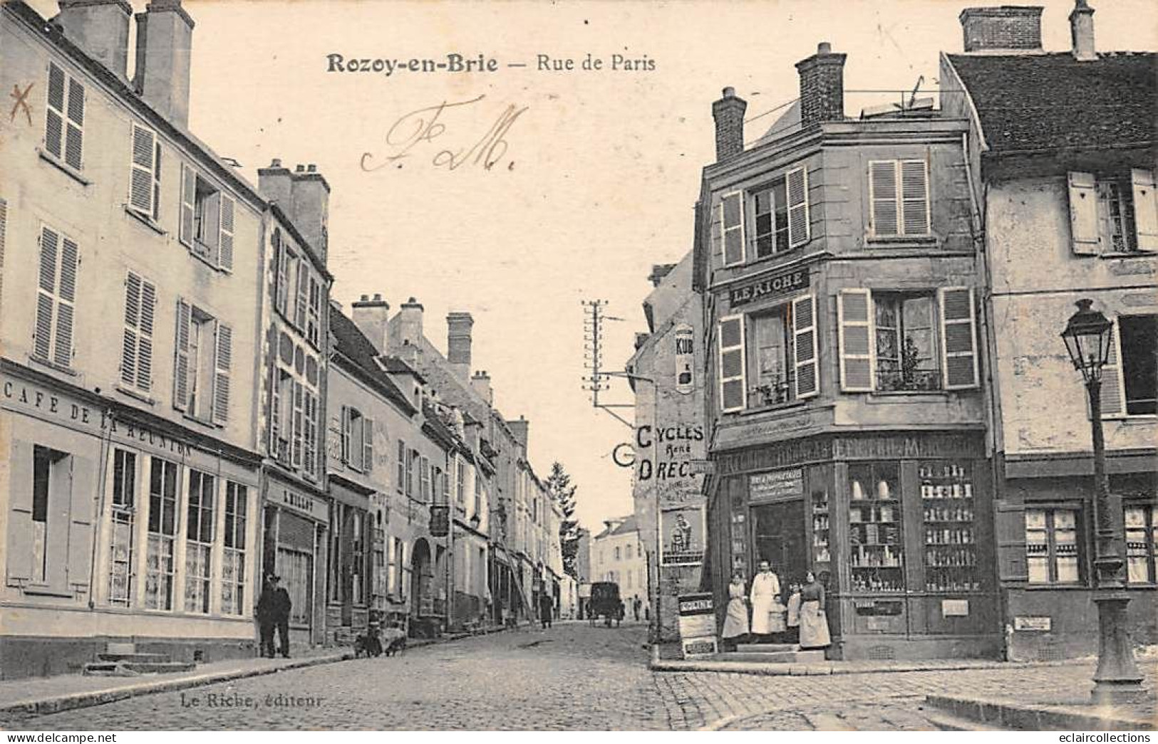 Rozoy En Brie           77            Rue De Paris . Commerces           (voir Scan) - Autres & Non Classés