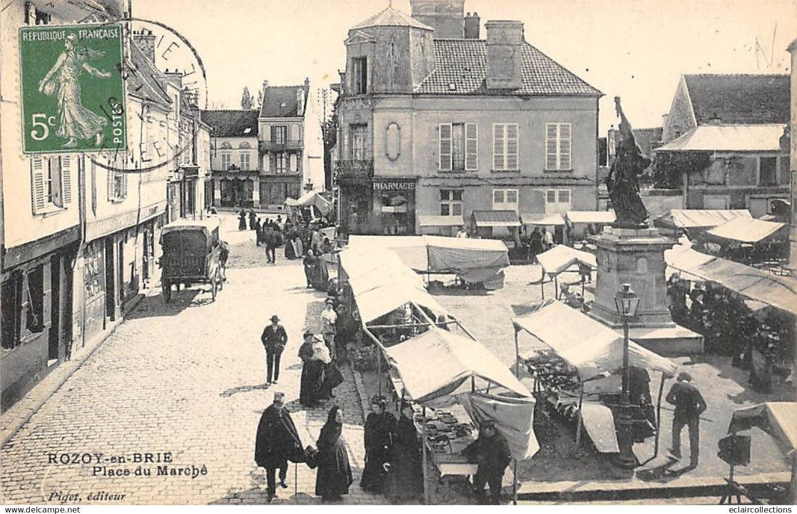 Rozoy En Brie           77           Place Du Marché              (voir Scan) - Sonstige & Ohne Zuordnung