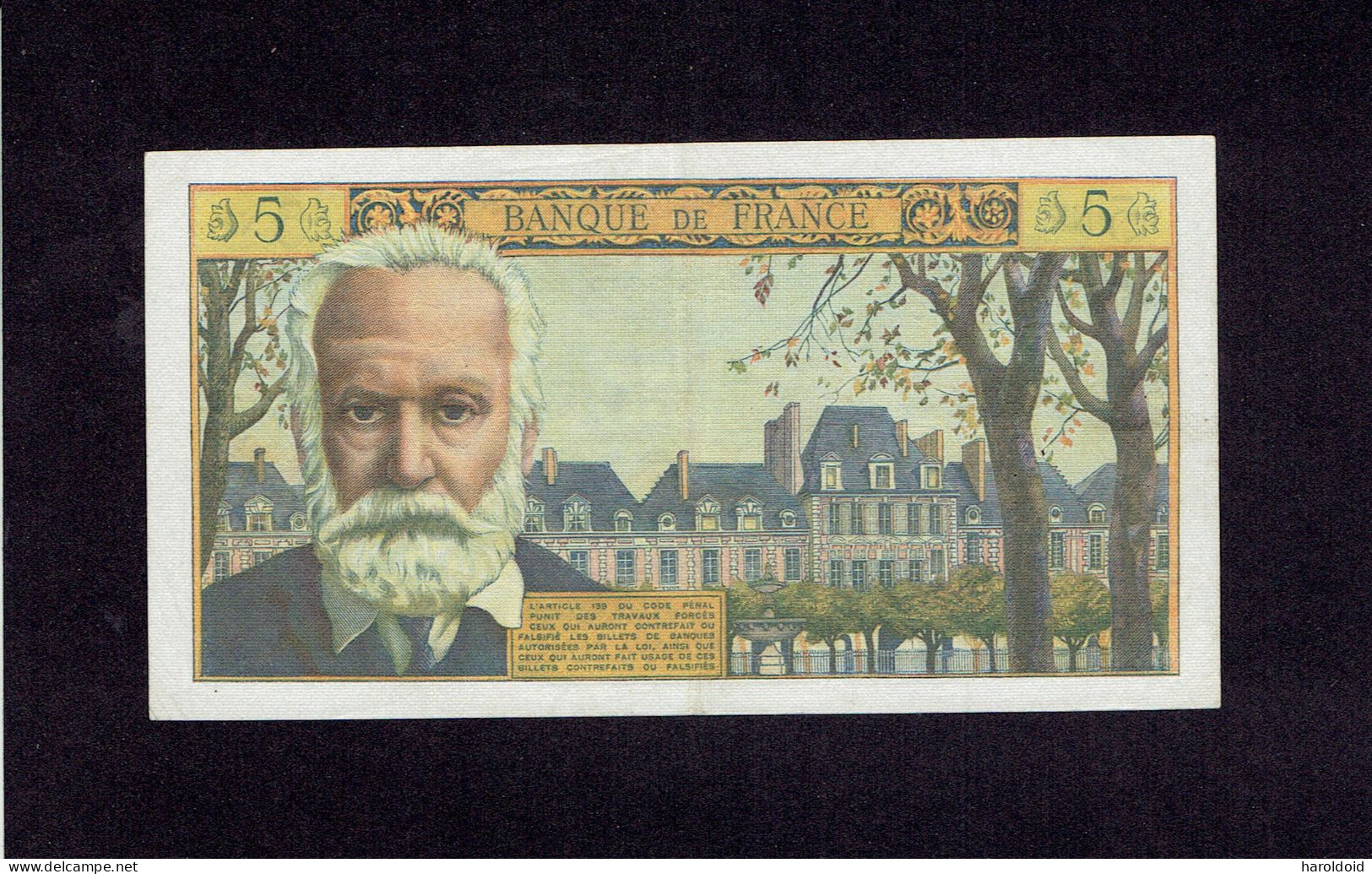 FRANCE - 5 NF VICTOR HUGO - H.6-5-1964.H. - TRES TRES FRAIS - 5 NF 1959-1965 ''Victor Hugo''