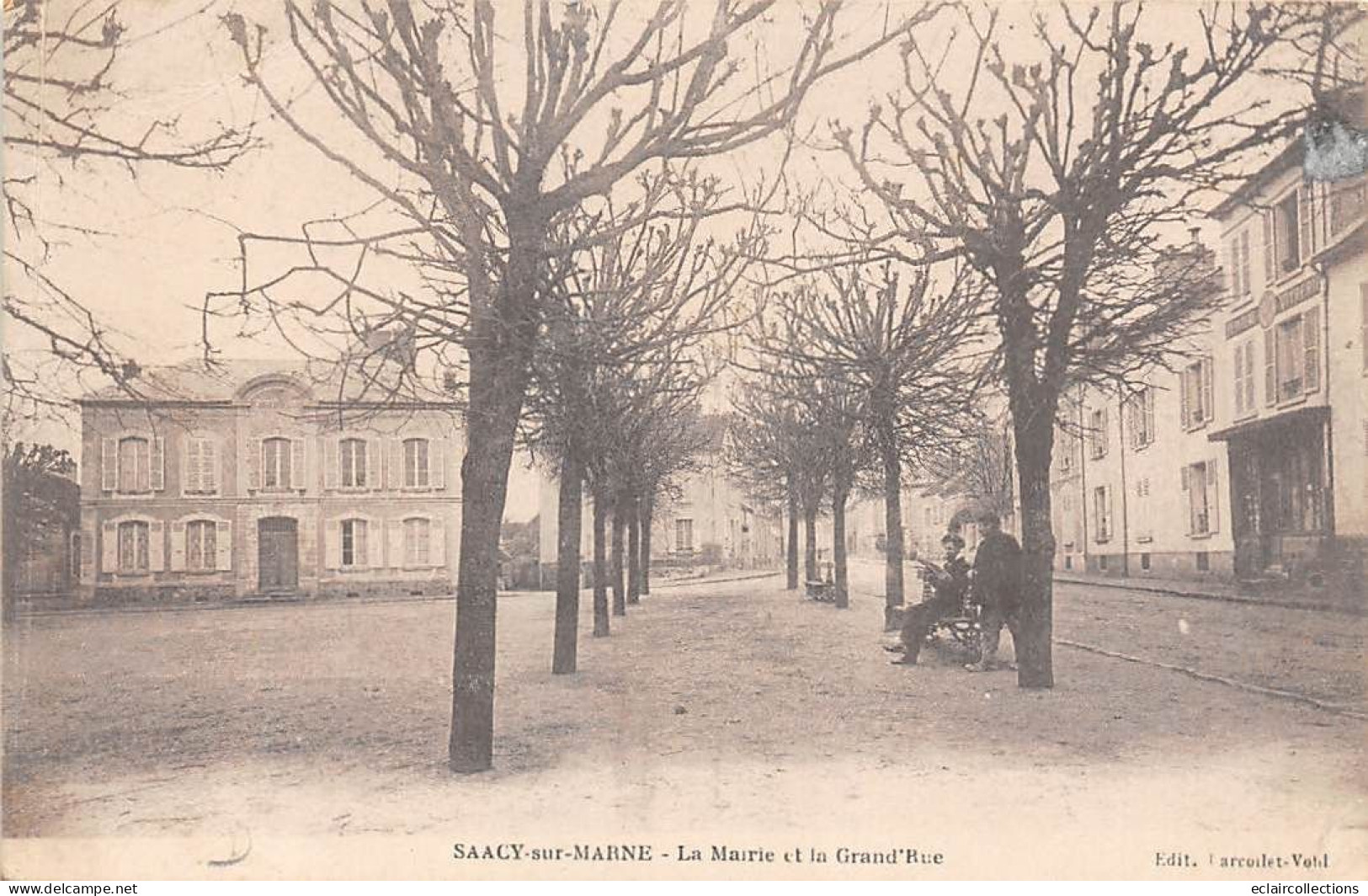 Saâcy Sur Marne            77          Mairie Et Grande Rue               (voir Scan) - Autres & Non Classés