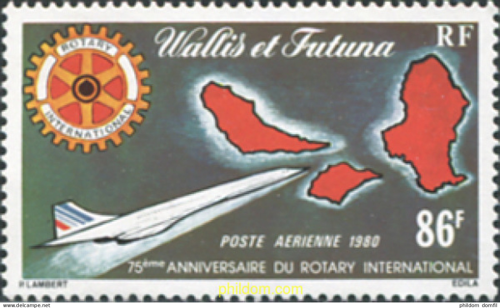 575645 MNH WALLIS Y FUTUNA 1980 75 ANIVERSARIO DEL ROTARY INTERNACIONAL - Used Stamps