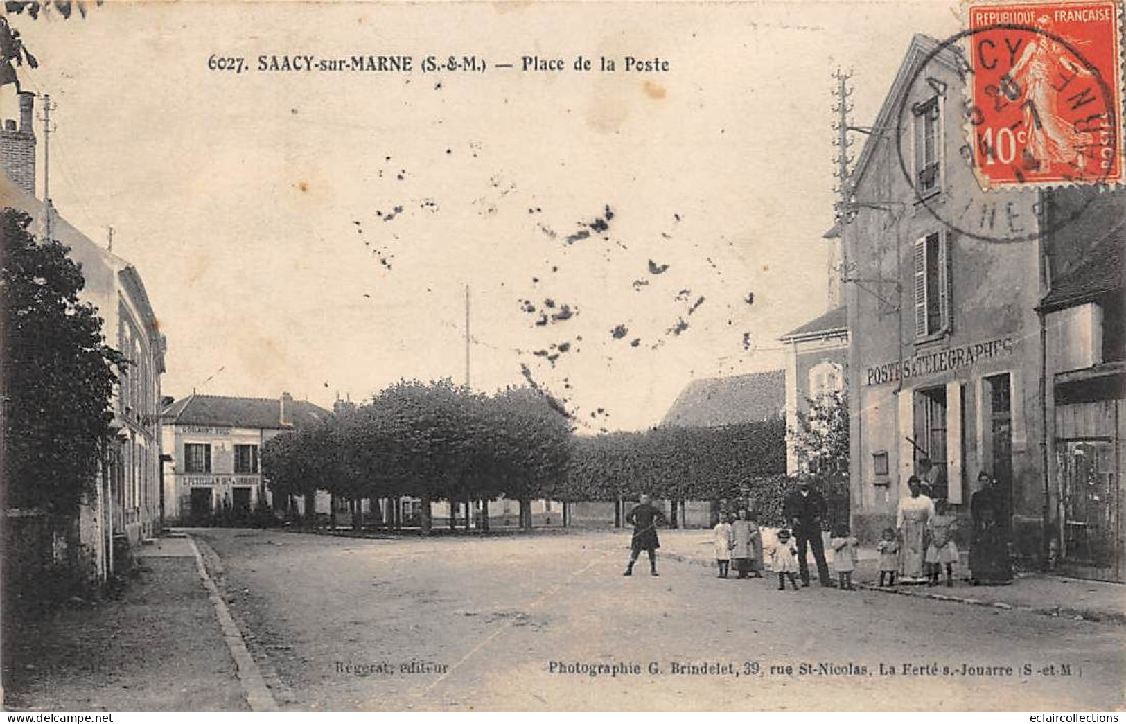 Saâcy Sur Marne            77         Place De La Poste  Et Le Bureau                       (voir Scan) - Other & Unclassified