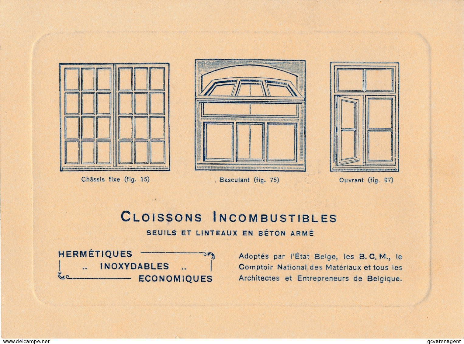 ZWIJNDRECHT  - BEDRIJFSKAART  - CHASSIS CLEMENT - LES MATERIAUX DU WAES          2 SCANS - Zwijndrecht