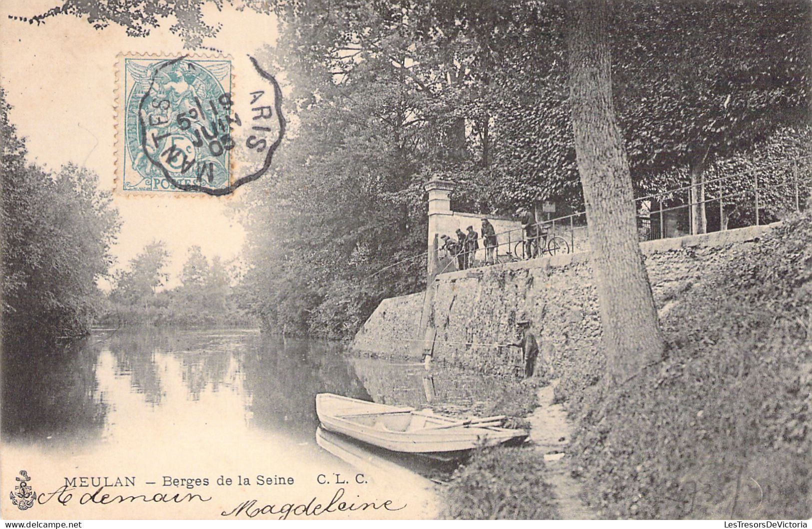 FRANCE - 78 - MEULAN - Berges De La Seine - C L C - Carte Postale Ancienne - Meulan