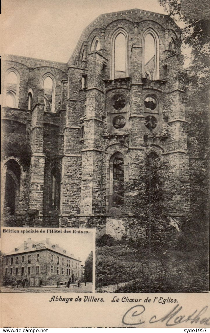 Villers La Ville, Abbaye Le Choeur De L'Eglise- édition Spéciale De L'Hôtel Des Ruines - Villers-la-Ville