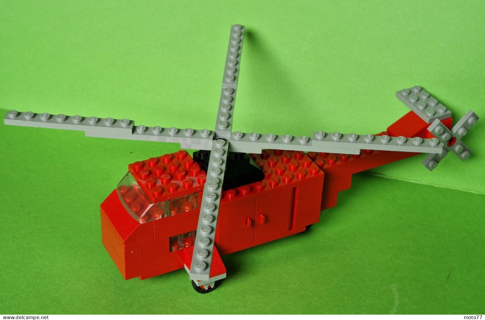 Lot Ancien Jeux De Construction LEGO 691 - HÉLICOPTÈRE - Document De Montage - Vers 1970 - Lego System