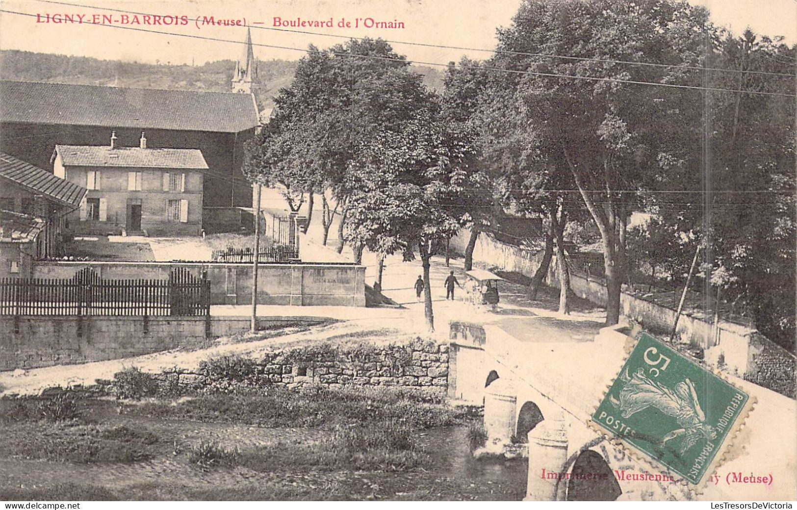 FRANCE - 55 - Ligny En Barrois - Boulevard De L'Ornain - Carte Postale Ancienne - Ligny En Barrois