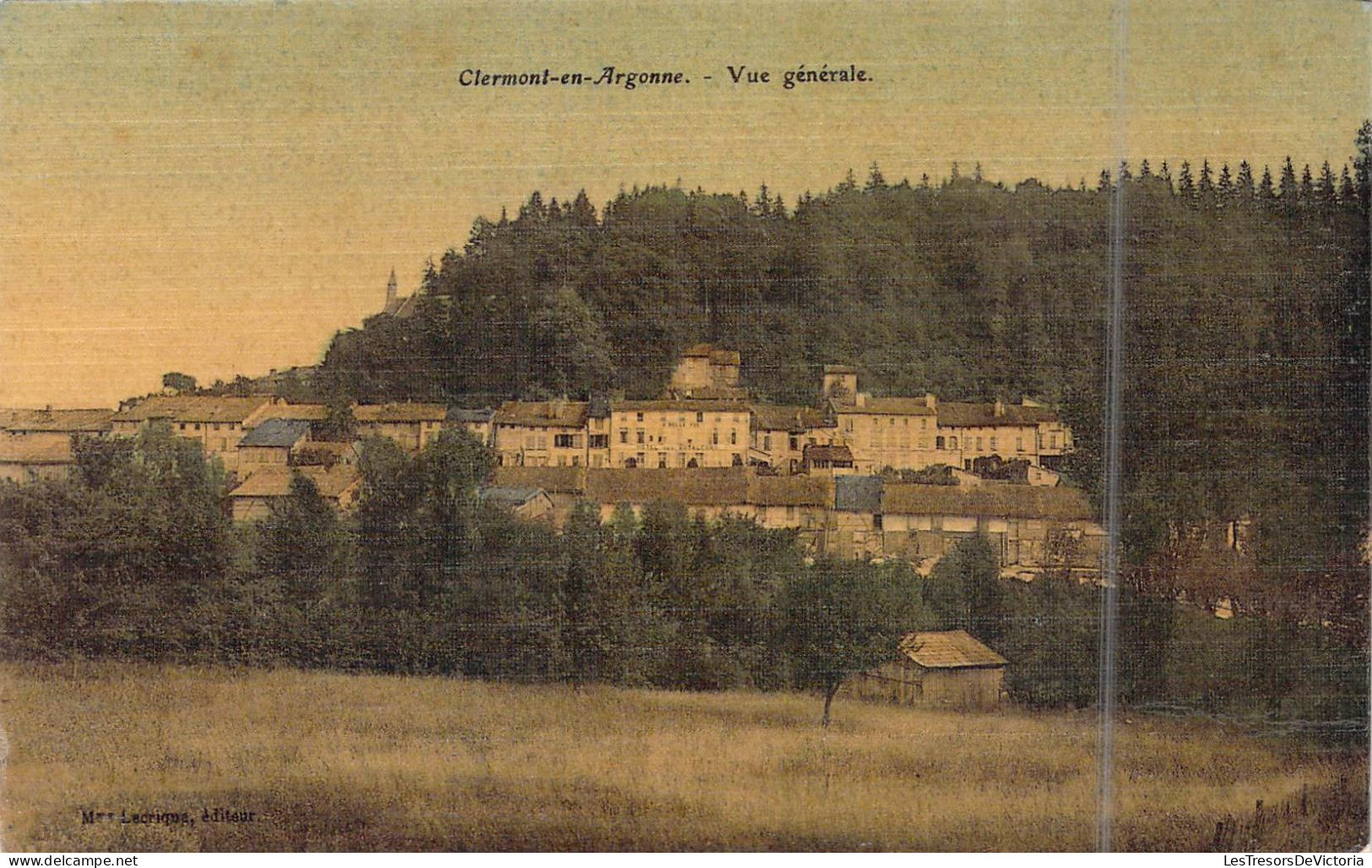 FRANCE - 55 - Clermont-en-Argonne - Vue Générale - Carte Postale Ancienne - Clermont En Argonne