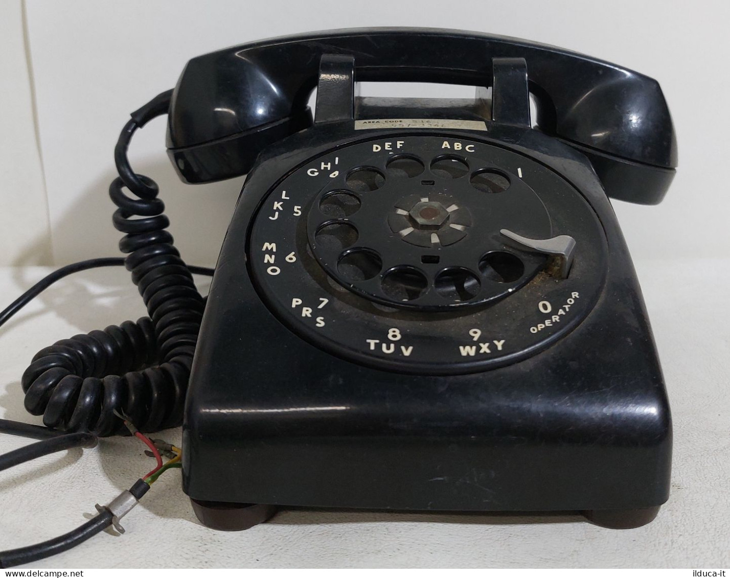 I113402 Telefono In Plastica A Disco Vintage Bell System Western Electric 500 DR - Telefontechnik