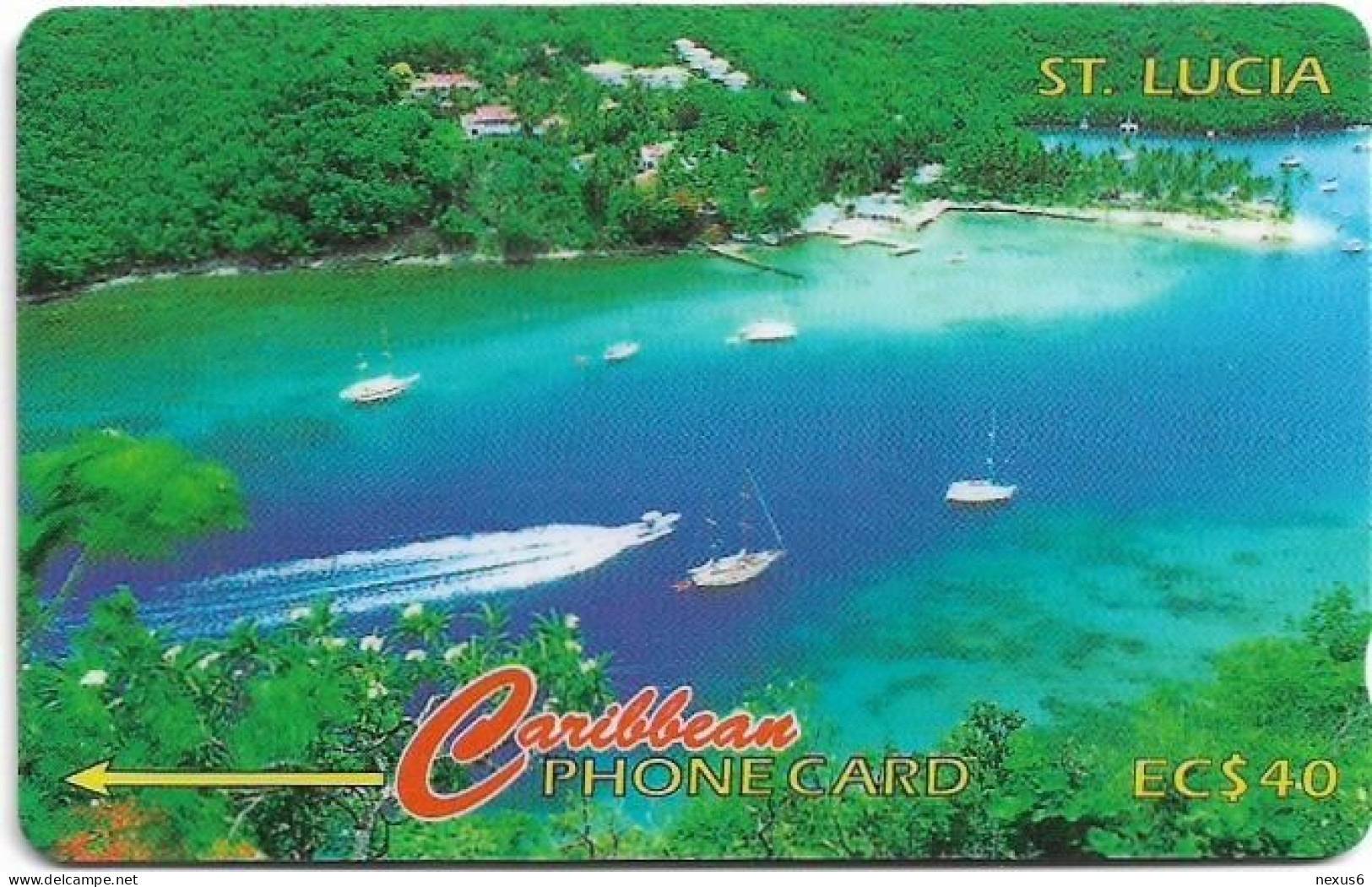 St. Lucia - C&W (GPT) - Marigot Bay - 137CSLB - 1996, 40.000ex, Used - Santa Lucía