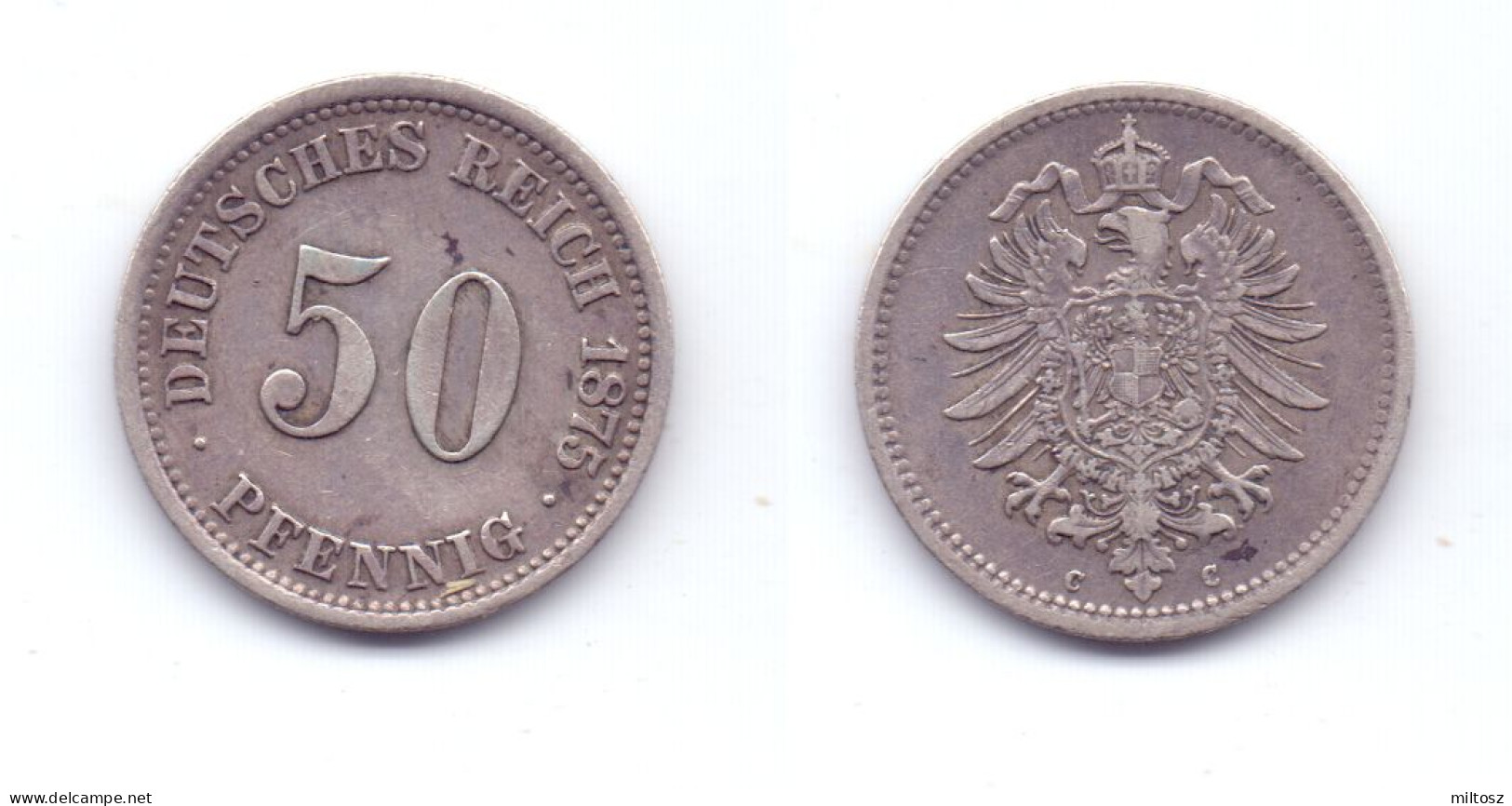 Germany 50 Pfennig 1875 C - 50 Pfennig