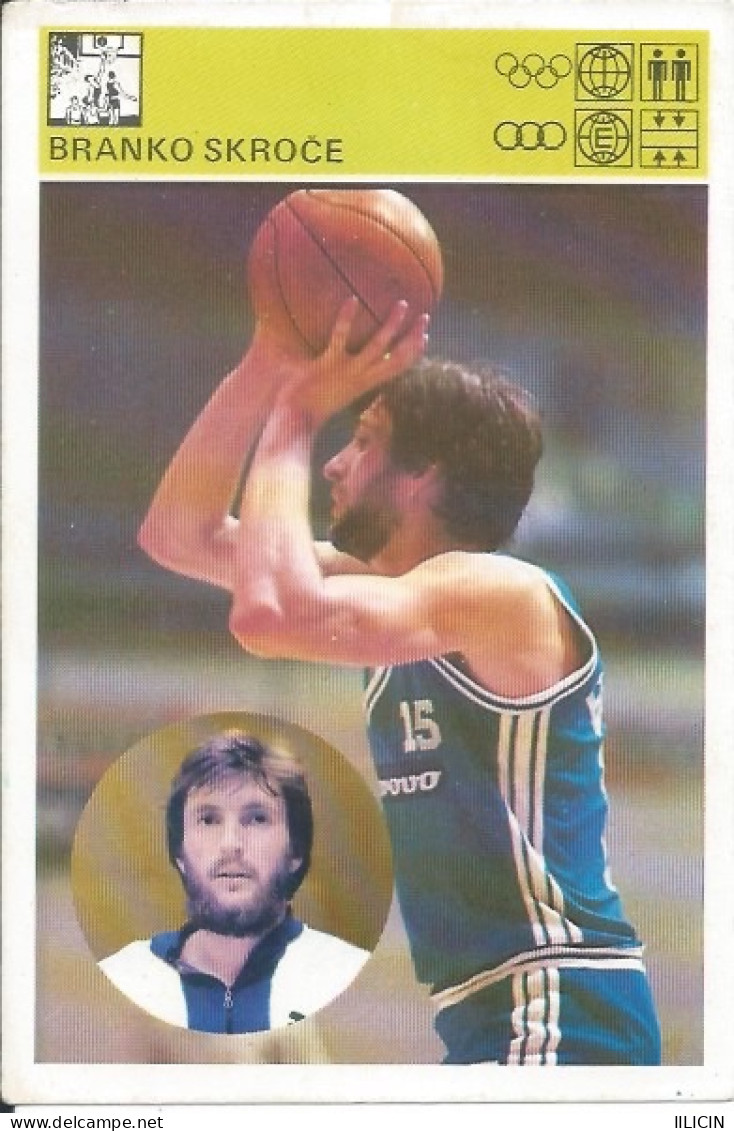 Trading Card KK000245 - Svijet Sporta Basketball Yugoslavia Croatia Branko Skroce Zadar 10x15cm - Other & Unclassified