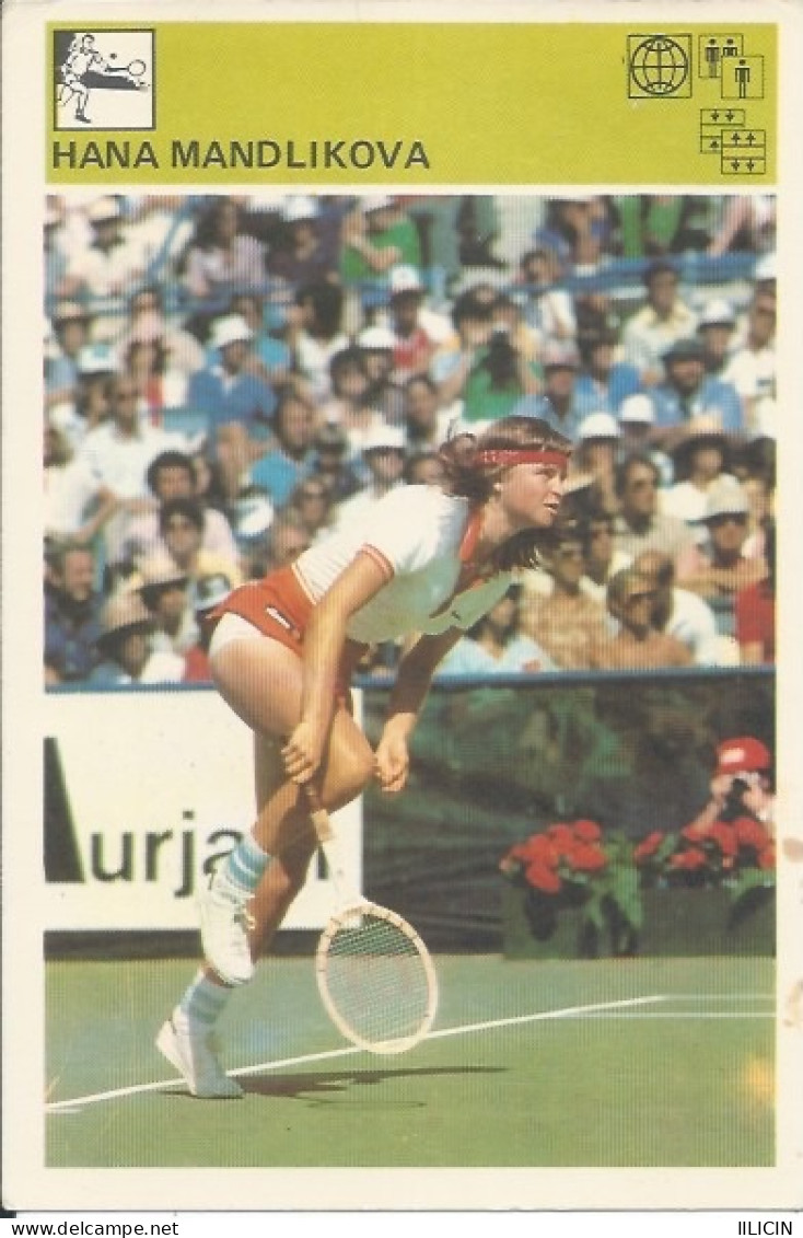 Trading Card KK000254 - Svijet Sporta Tennis Czechoslovakia Hana Mandlikova 10x15cm - Trading Cards